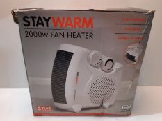 RRP £18.25 STAYWARMå¨ 2000w Upright and Flatbed Fan Heater with
