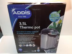 RRP £69.99 Addis 516521 Thermo Pot Instant Thermal Hot Water Boiler Dispenser