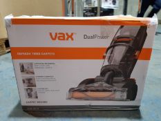 RRP £119.99 Vax W86-DP-B Dual Power Carpet Cleaner, 2.7 Litre, 800 W, Grey/Orange