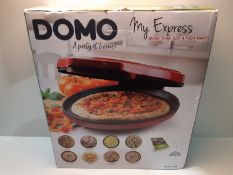 RRP £49.99 Domo DO9177PZ My Express Pizza Maker, Plastic, 1450 W, 30 Cubic_Centimeters