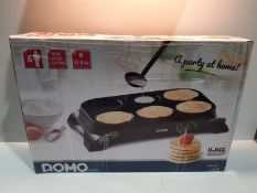 RRP £48.74 Domo DO8709P Pancake/Crepe Maker, Plastic, 1000 W, Black