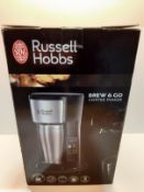 RRP £33.95 Russell Hobbs 22630 Brew and Go Filter Coffee Machine and Mug