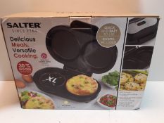 RRP £27.99 Salter EK4213 XL Twin Dual Fill Non-Stick Omelette