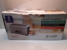RRP £6.30 Aigostar 4-Slice 1600W Toaster