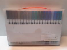 RRP £13.99 Conda 60Pcs Dual Tip Brush Pens Markers Watercolor