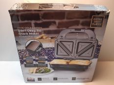 RRP £27.99 Tower T27020RG 3-in-1 Deep Fill Sandwich Maker with