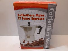 RRP £17.99 Aluminum Espresso Percolator Coffee top Maker Mocha