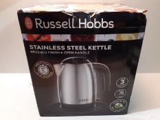 RRP £21.99 Russell Hobbs 23910 Adventure Brushed Stainless Steel Electric Kettle
