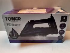 RRP £24.95 Tower T22008 CeraGlide 2-in-1 Cord or Cordless Steam