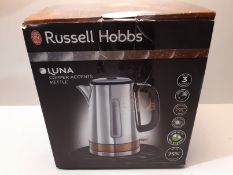 RRP £39.99 Russell Hobbs Luna Fast Boil Electric Kettle Cordless