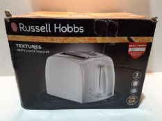 RRP £18.39 Russell Hobbs 21640 Textures 2-Slice Toaster, White
