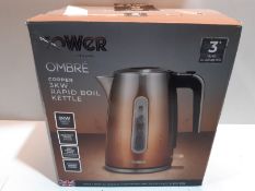 RRP £29.99 Tower T10046COP Kettle with Open Handle