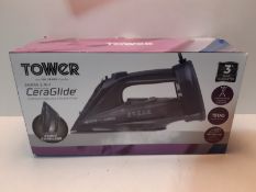 RRP £28.94 Tower T22008G CeraGlide 2-in-1 Cord or Cordless Steam