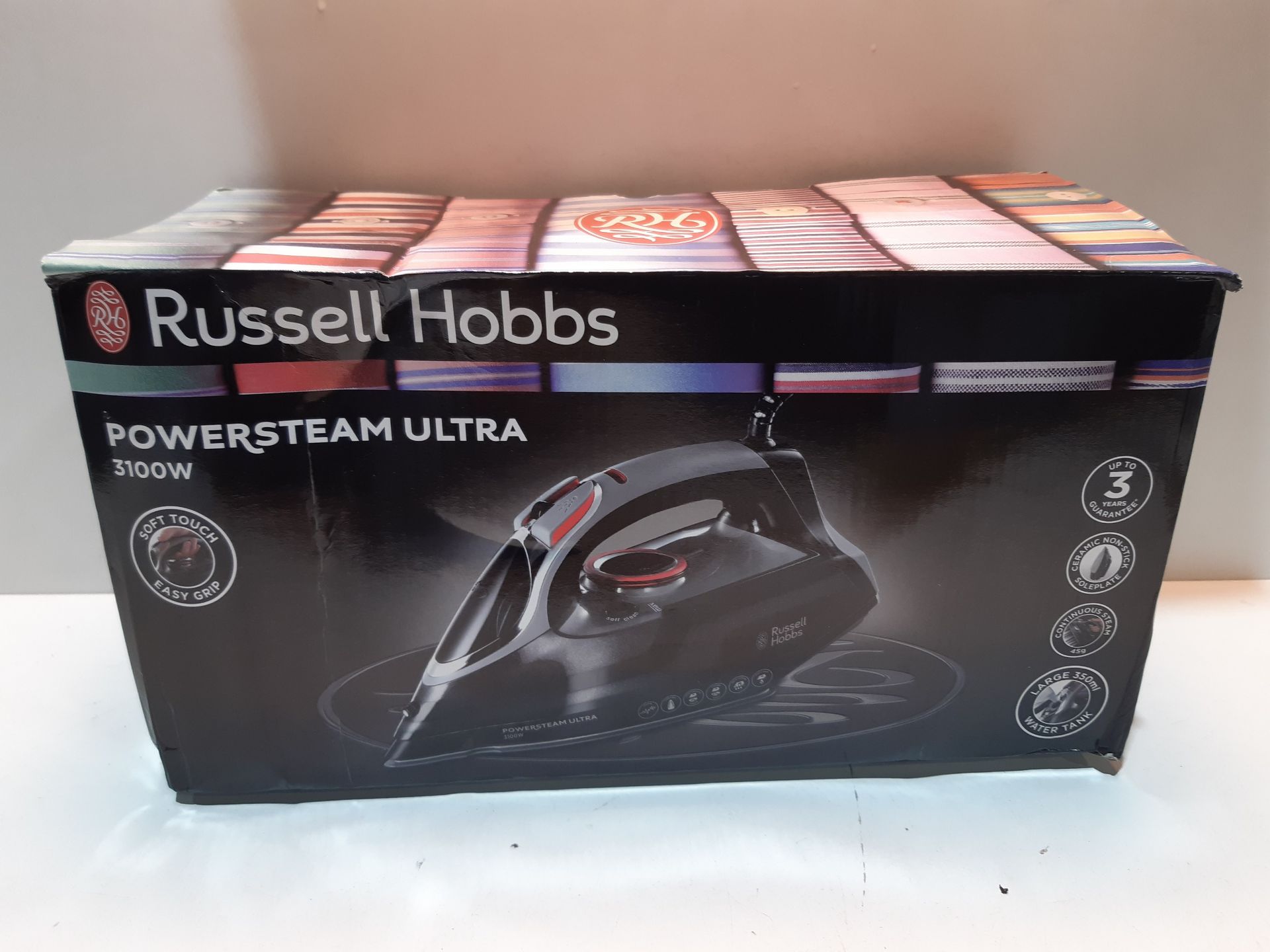 RRP £49.99 Russell Hobbs Powersteam Ultra 3100 W Vertical Steam Iron 20630