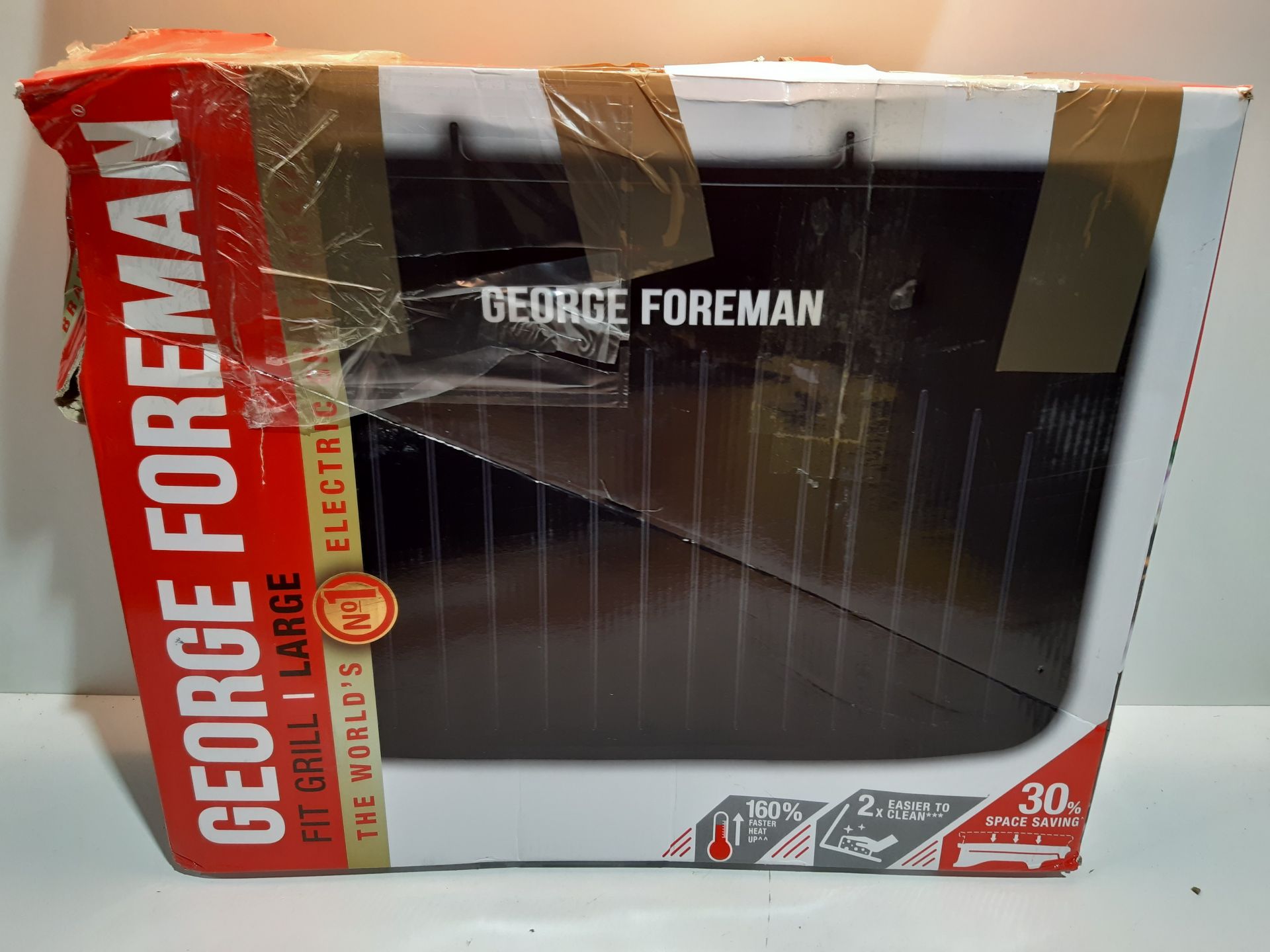 RRP £43.00 George Foreman 25820 Large Fit Grill - Versatile Griddle