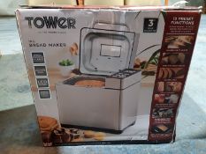 RRP £69.00 Tower T11005 Digital Bread Maker with Adjustable Crust Control