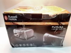 RRP £29.60 Russell Hobbs 18790 4 Slice Toaster, Stainless Steel, 1500 W