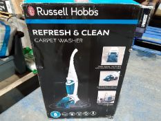 RRP £87.97 Russell Hobbs RHCC5001 Lightweight 500w Carpet Washer & Cleaner White & Aqua