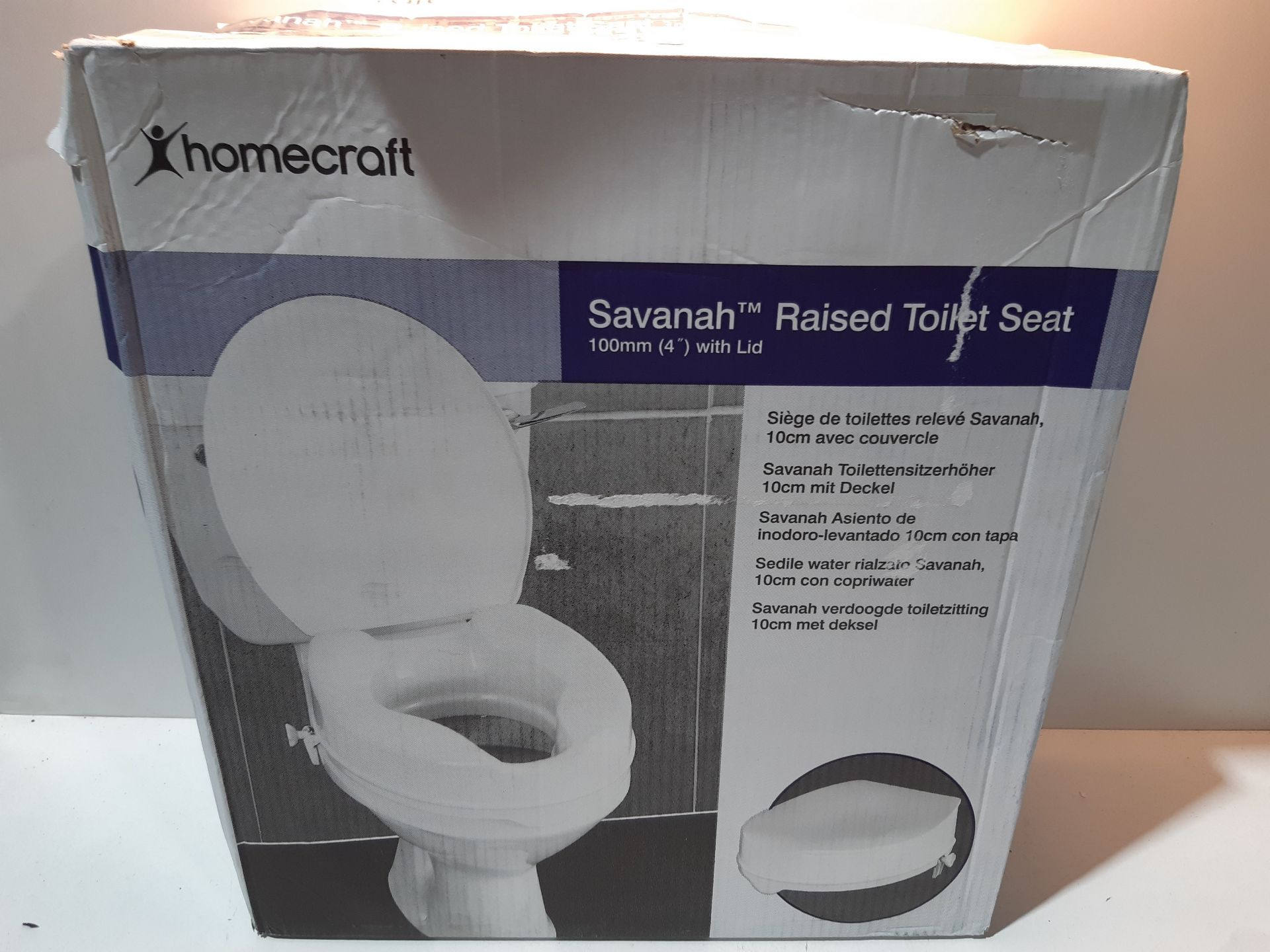 RRP £20.69 Homecraft Savanah Raised Toilet Seat with Lid