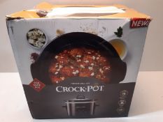 RRP £14.99 Crock-Pot CSC080 Slow Cooker, Ceramic Bowl, 100 W, 1.8 liters, Black