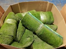 11X ASSORTED SIZED FAUX GRASS ROLLS (IMAGE DEPICTS STOCK)