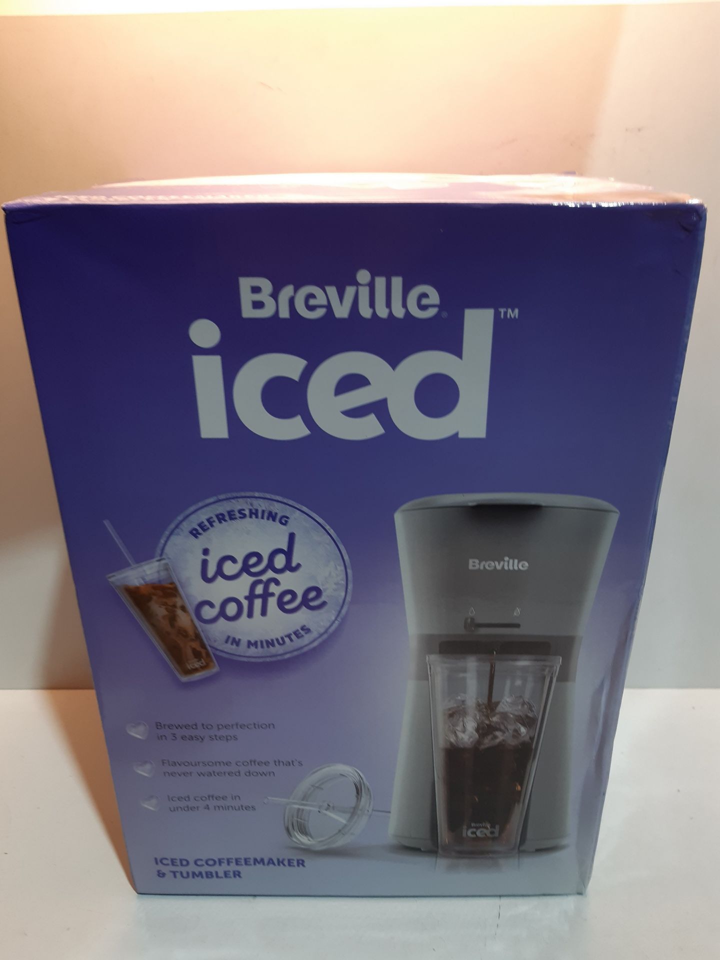 RRP £37.00 Breville Iced Coffee Maker;Plus Coffee Cup with Straw;Ready