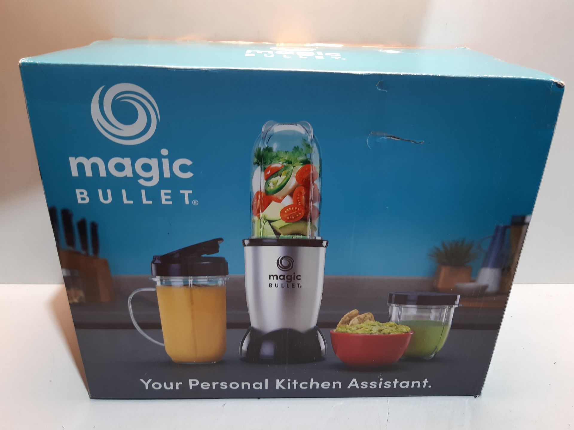 RRP £39.99 NUTRiBULLET Magic Bullet Deluxe Blender, Mixer & Food Processor, Silver