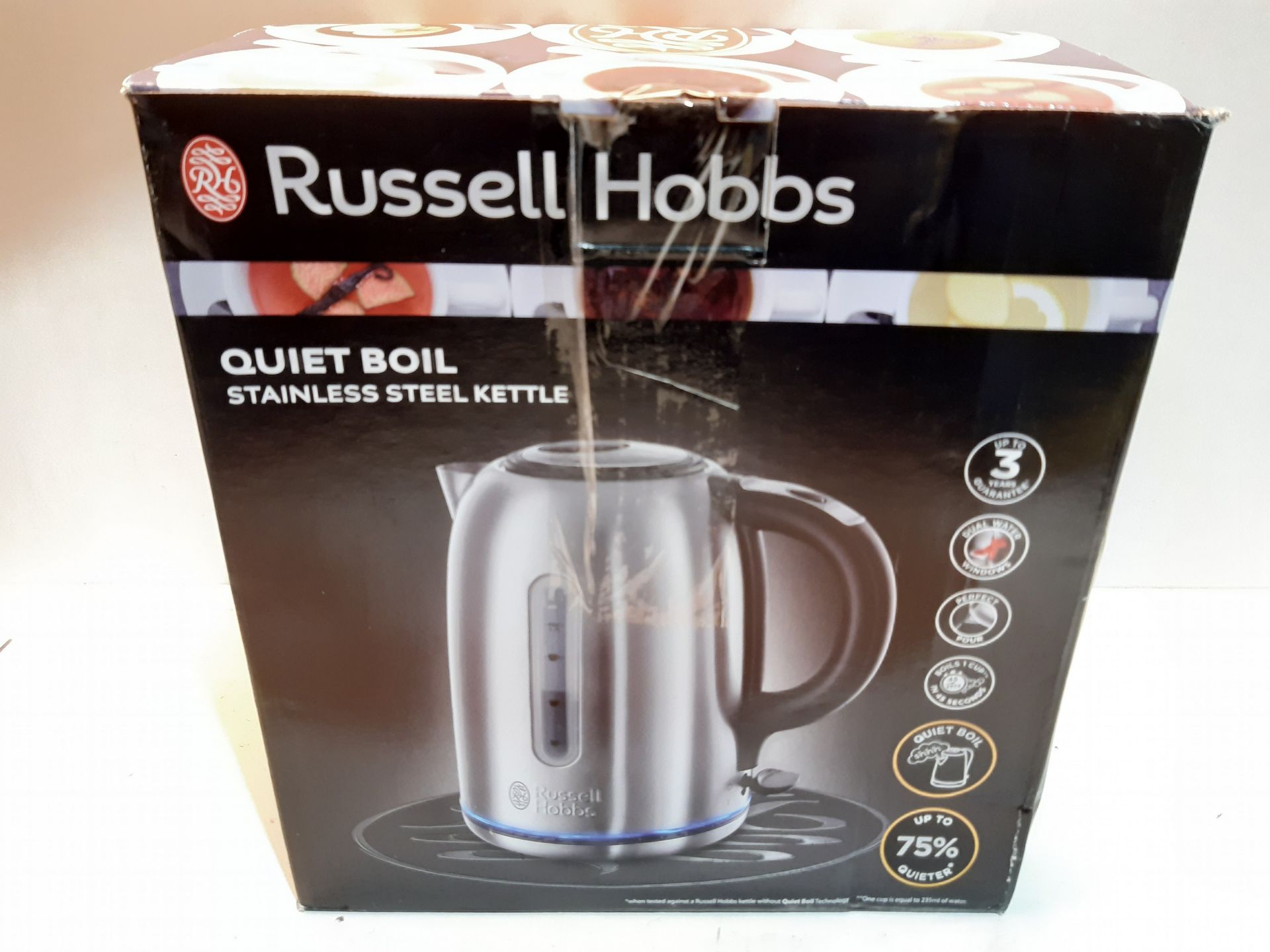 RRP £32.39 Russell Hobbs 20460 Kettle, Stainless Steel, 3000 W, 1.7 liters