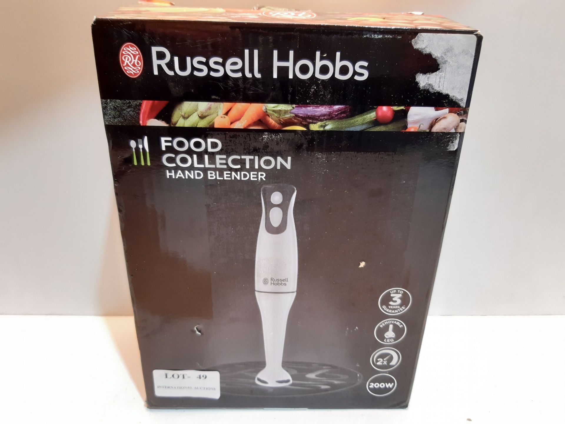 RRP £12.00 Russell Hobbs 22241 Food Collection Hand Blender, 200 W - White