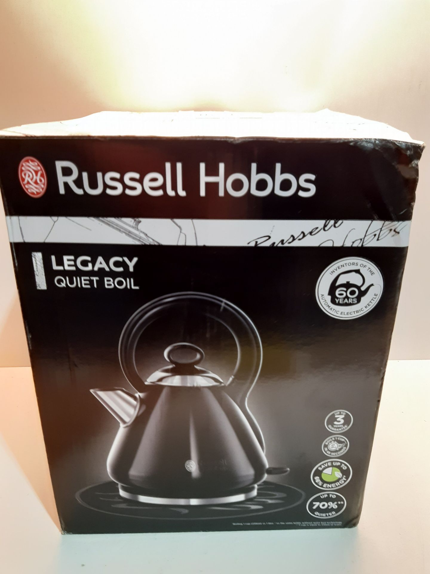 RRP £42.89 Russell Hobbs 21886 Legacy Quiet Boil Electric Kettle