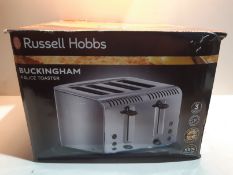 RRP £42.99 Russell Hobbs 20750 Buckingham 4-Slice Toaster