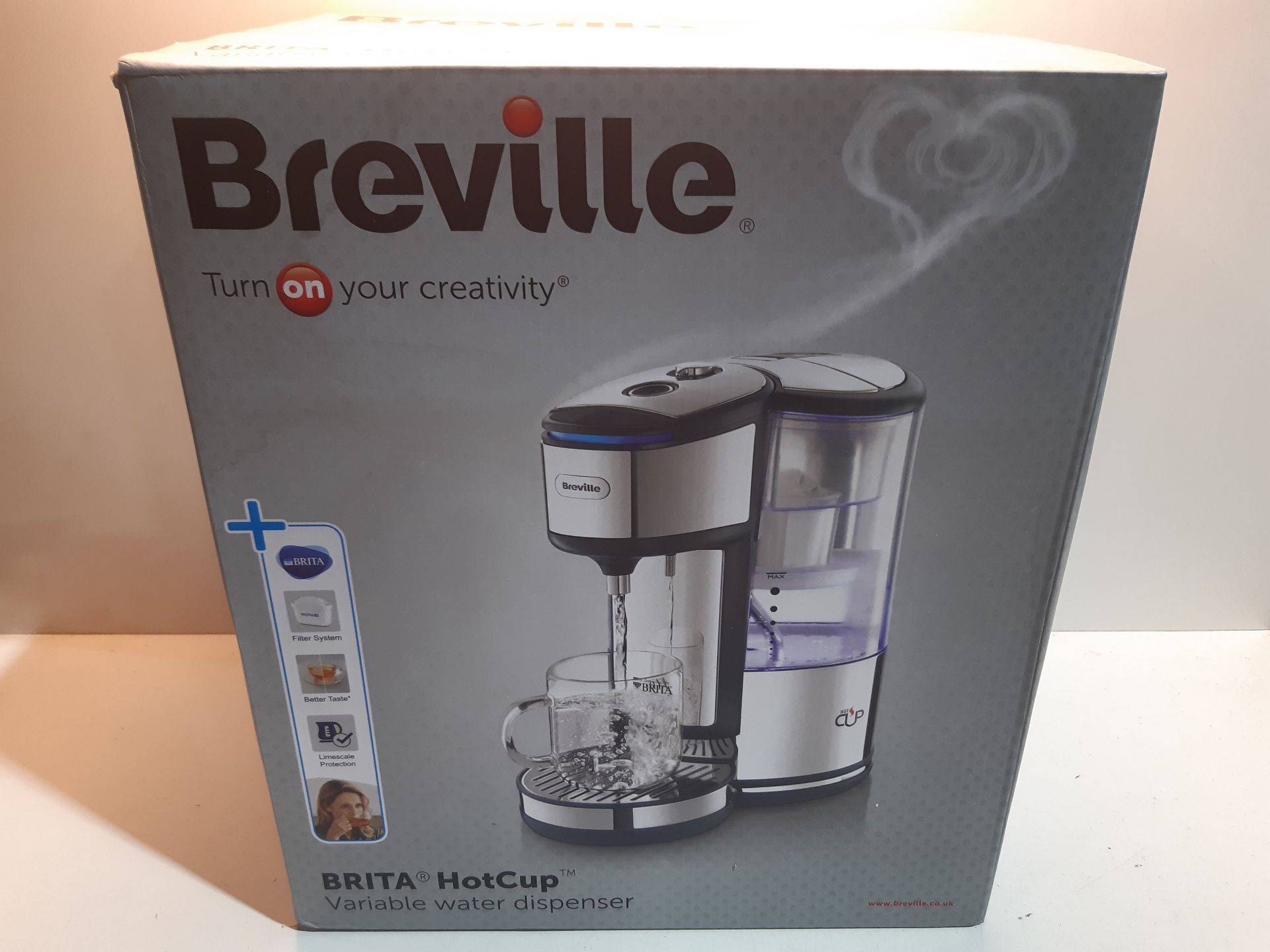 RRP £71.99 Breville BRITA HotCup Hot Water Dispenser with Integrated Water Filter