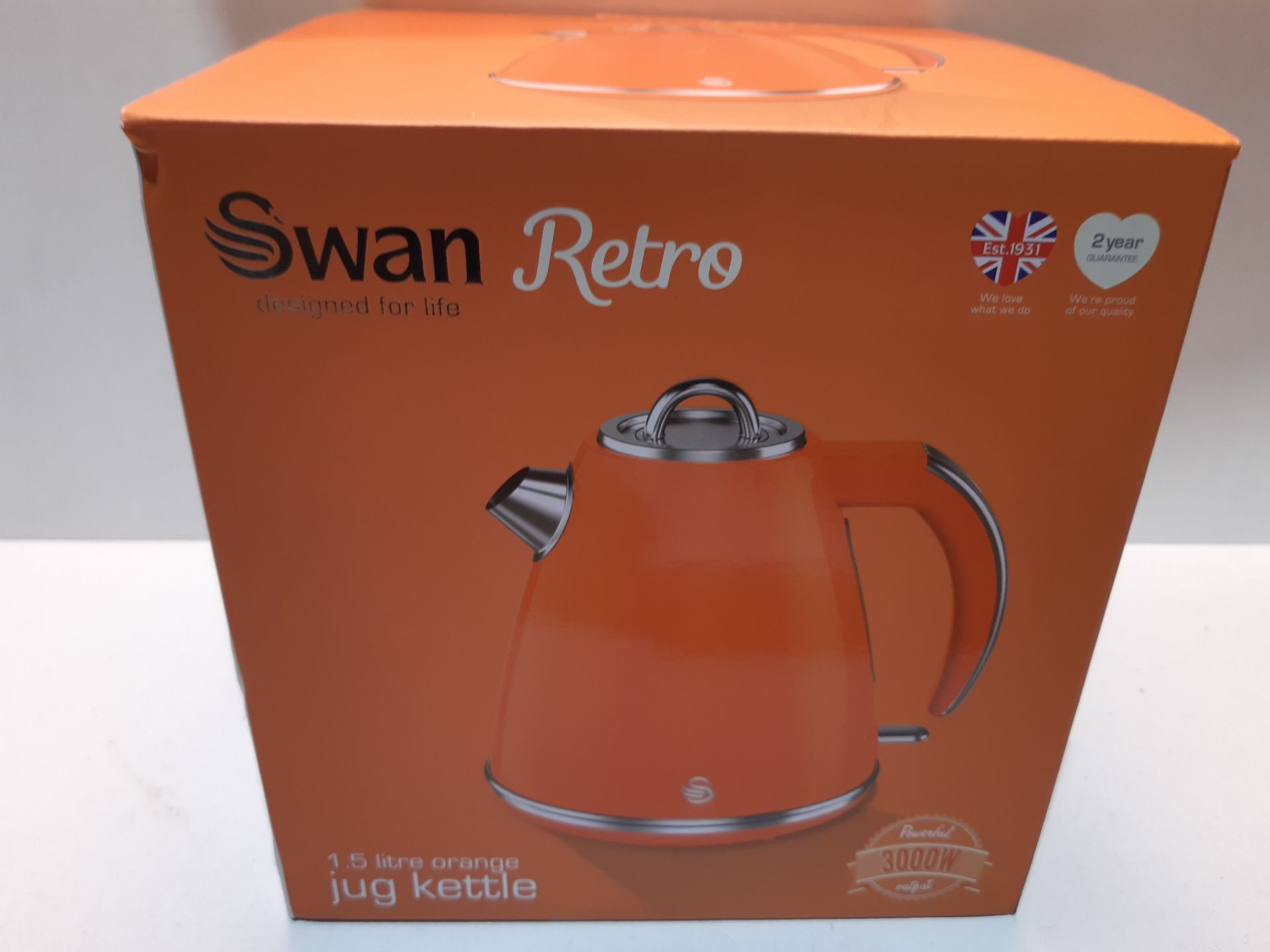 RRP £25.62 Swan Retro 1.5 Litre Jug Kettle