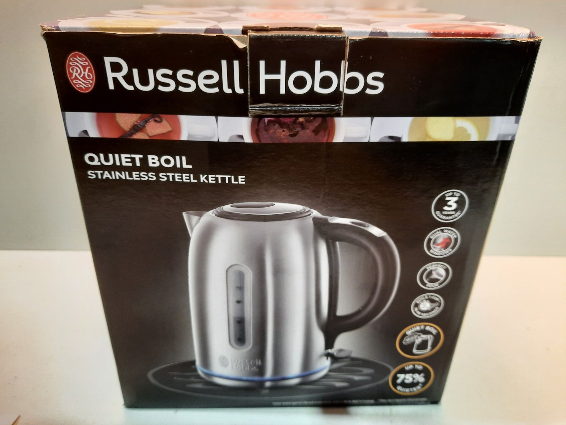 RRP £32.39 Russell Hobbs 20460 Quiet Boil Kettle