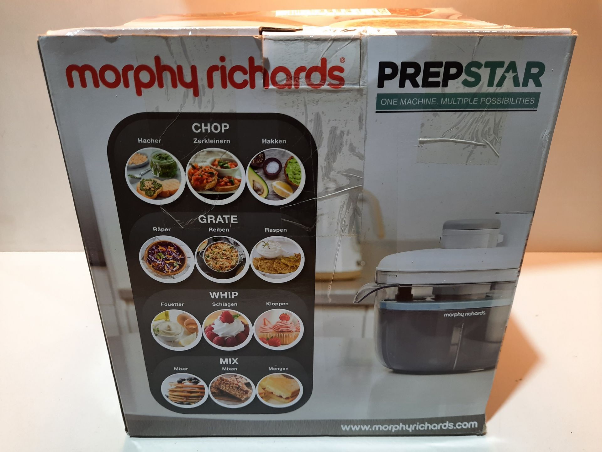 RRP £49.99 Morphy Richards 401012 Prepstar Food Processor for