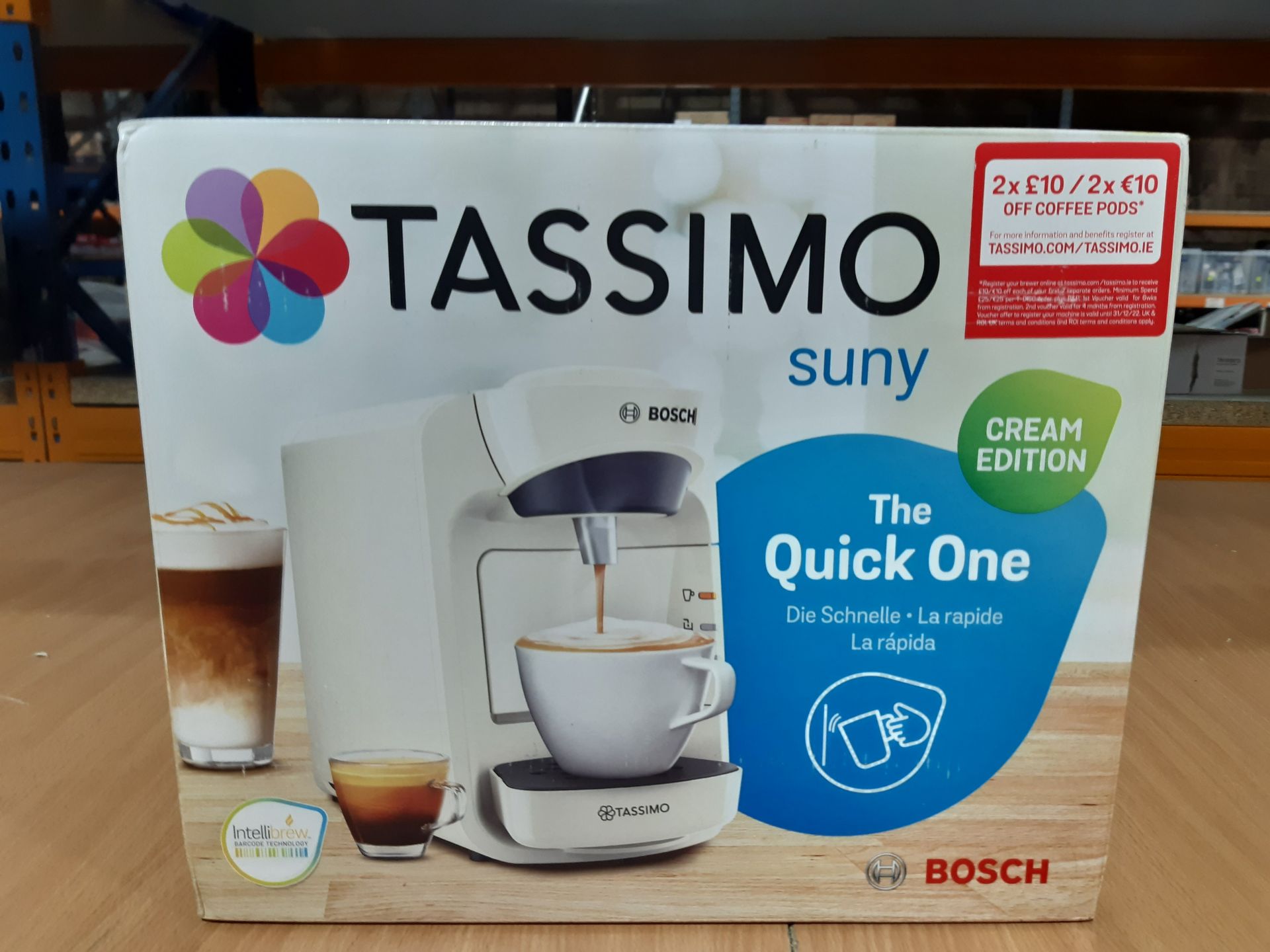 RRP £29.99 Tassimo Bosch Suny 'Special Edition' TAS3107GB Coffee Machine