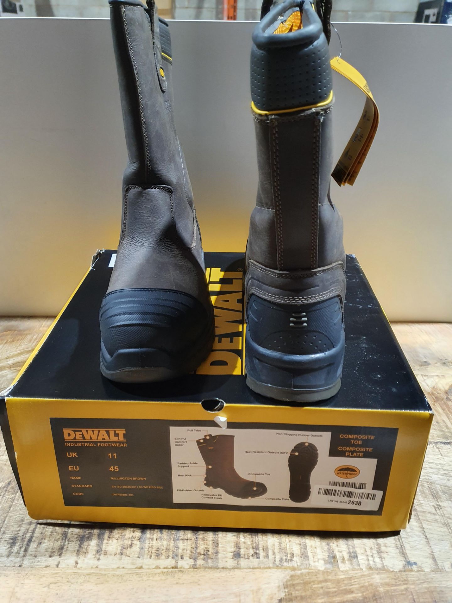 DEWALT MILLINGTON BROWN BOOT SIZE UK 11 RRP £80Condition ReportAppraisal Available on Request -