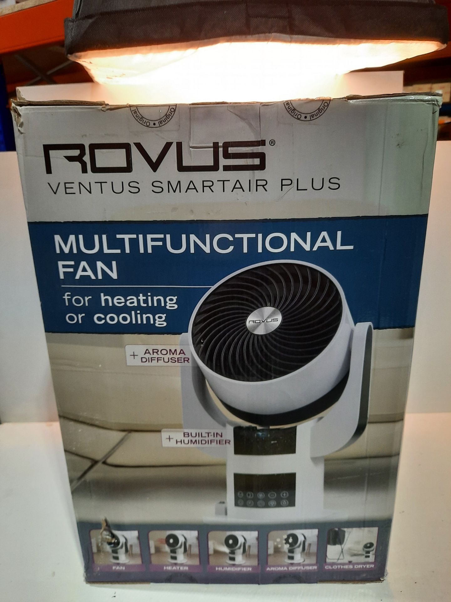 RRP £121.25 High Street TV Rovus Smart Air Fan and Heater Dehumidifier