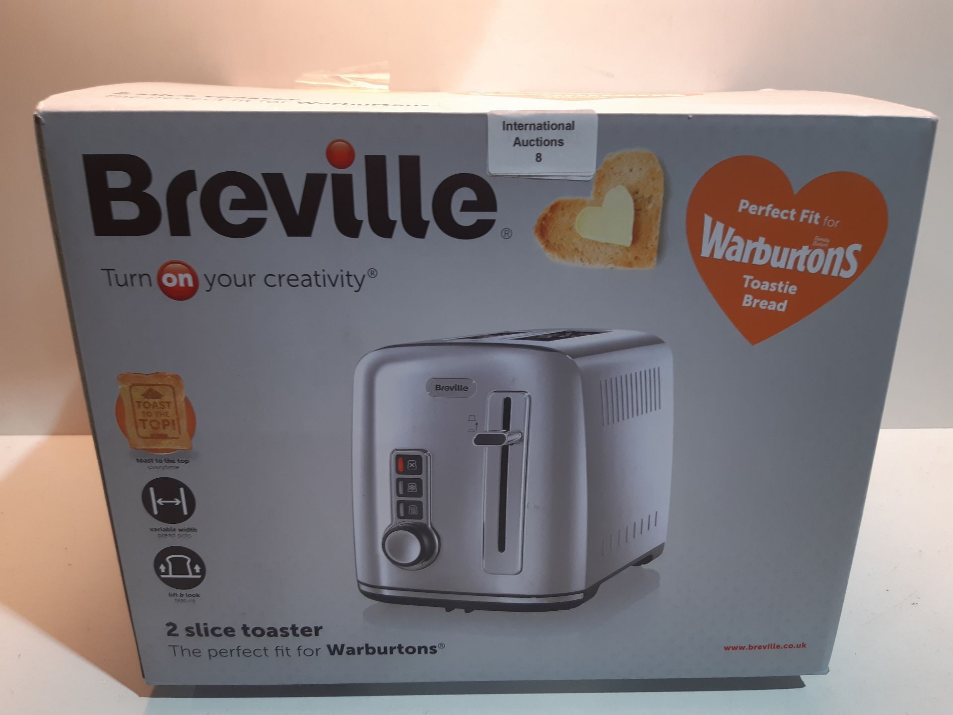 RRP £119.95 Breville 2-Slice Toaster the Perfect Fit for Warburtons with High Lift