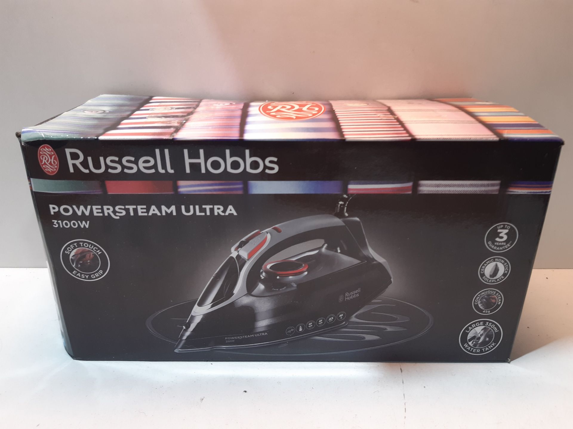 RRP £49.00 Russell Hobbs Powersteam Ultra 3100 W Vertical Steam Iron 20630