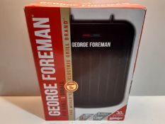 RRP £19.99 George Foreman 25800 Small Fit Grill - Versatile Griddle