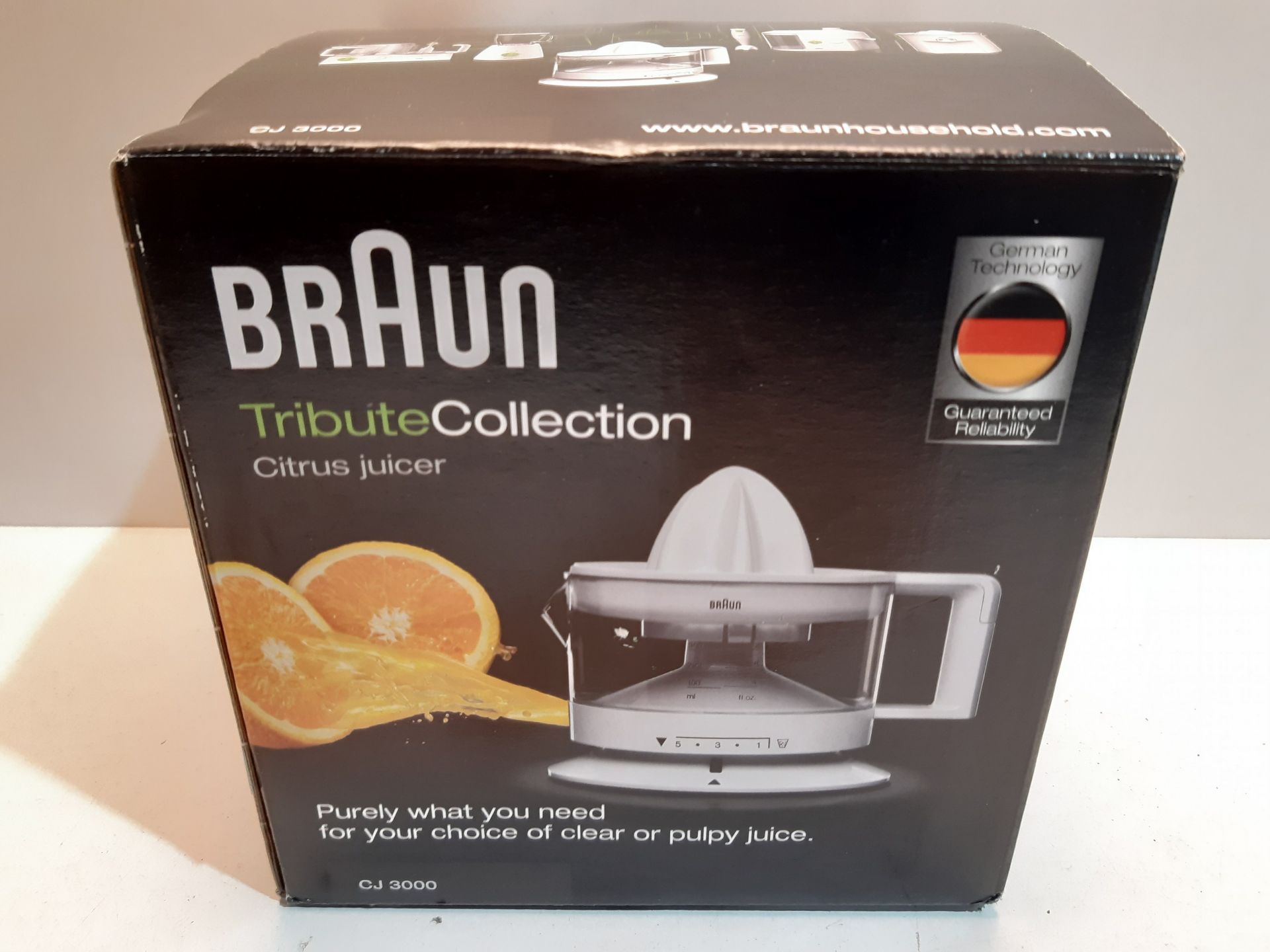 RRP £24.99 Braun CJ3000 Electric Citrus Press