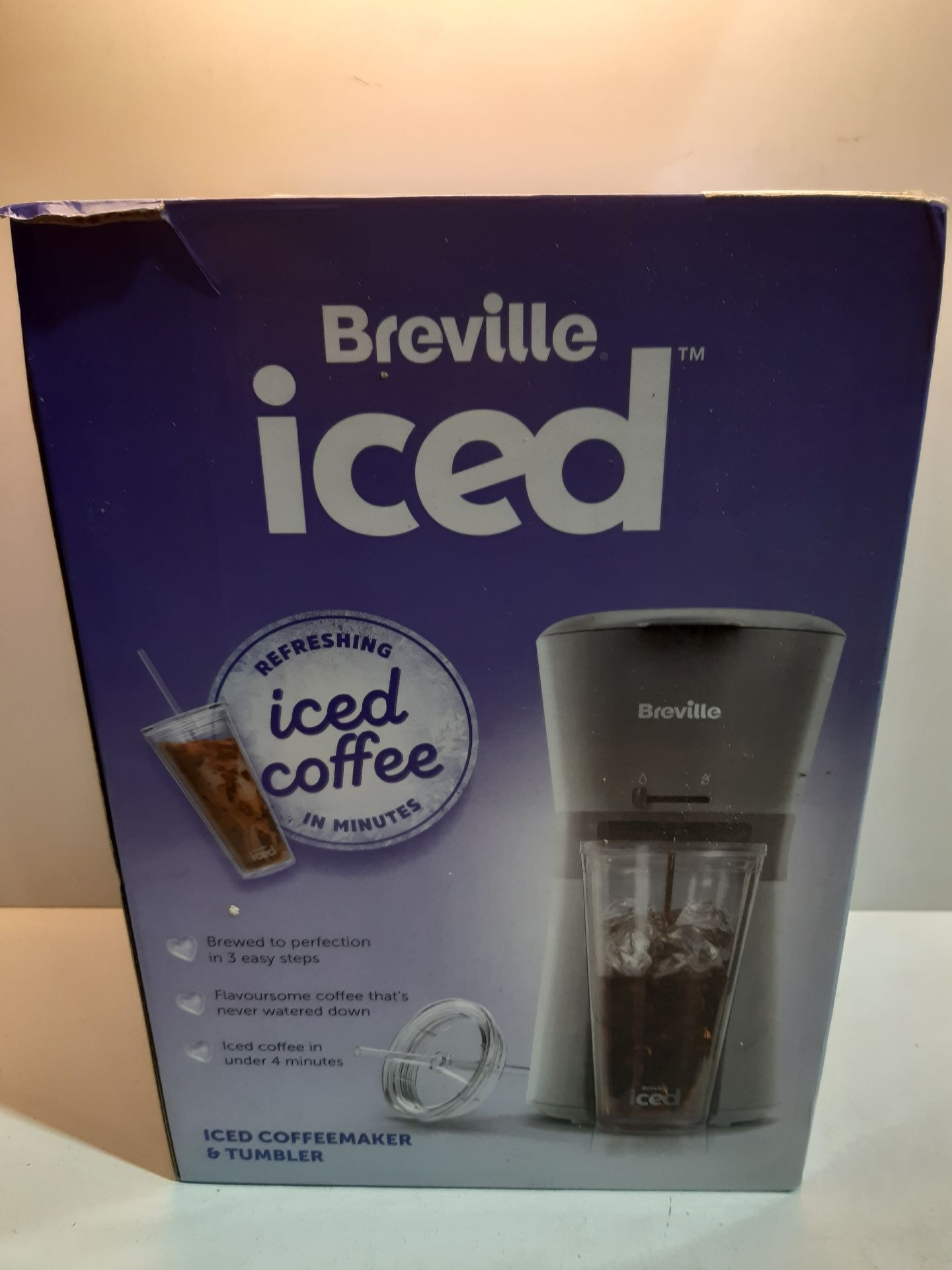 RRP £39.99 Breville Iced Coffee Maker;Plus Coffee Cup with Straw;Ready