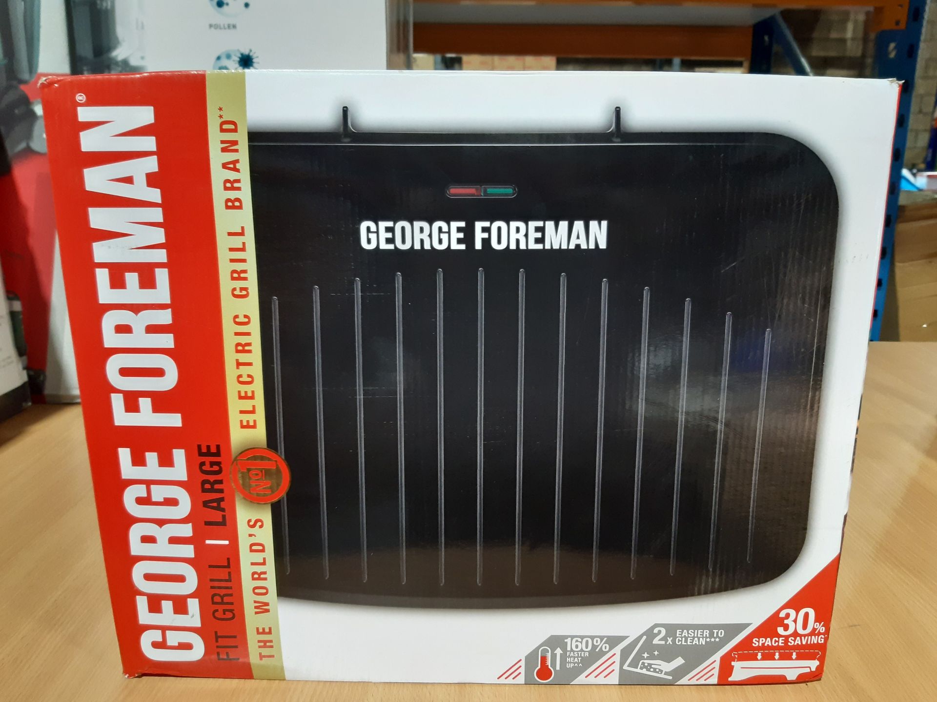 RRP £50.00 George Foreman 25820 Large Fit Grill - Versatile Griddle