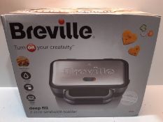 RRP £33.00 Breville Deep Fill Sandwich Toaster and Toastie Maker with Removable Plates