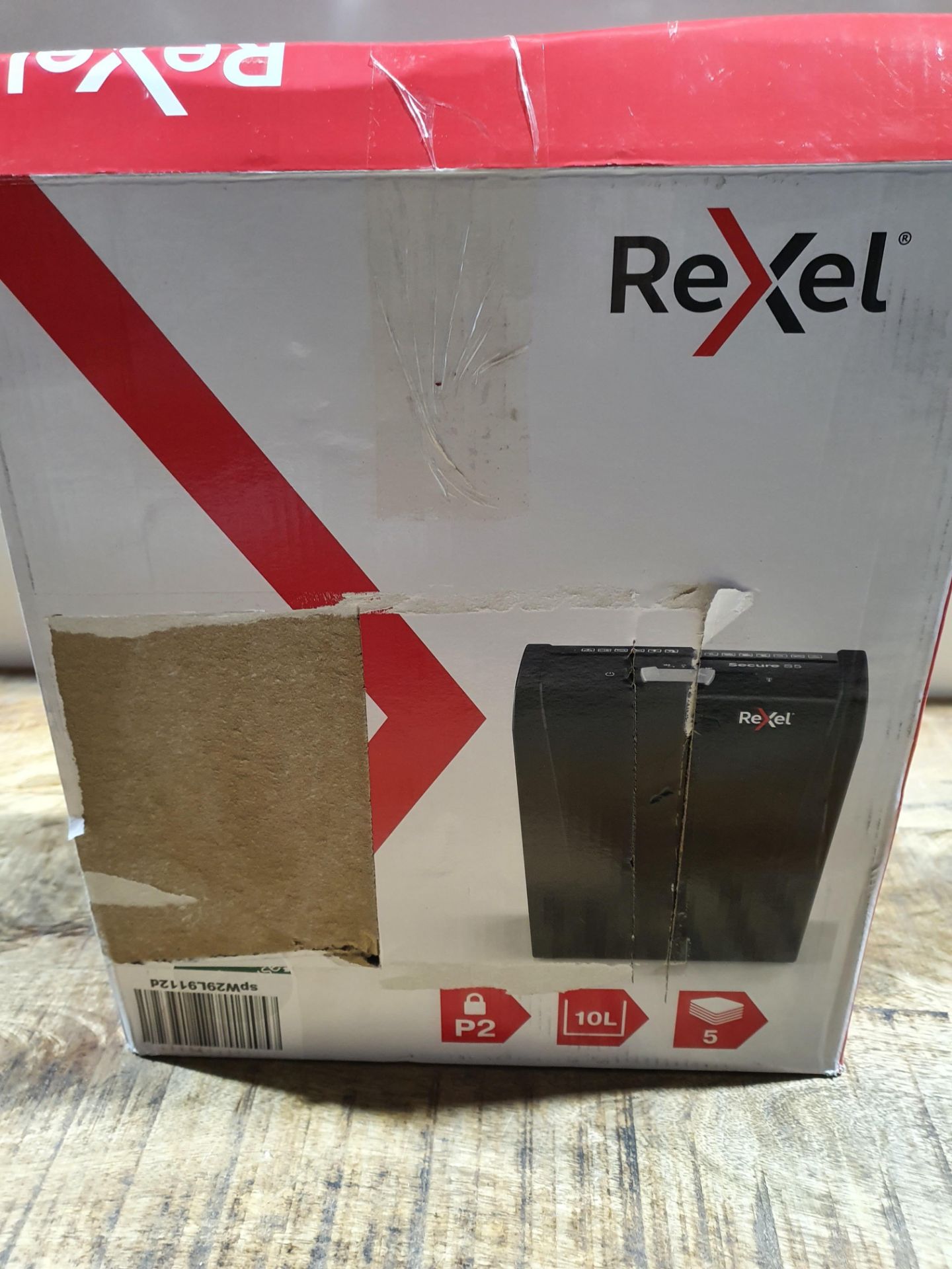 REXEL SECURE S5 PAPER SHREDDER RRP £24.99Condition ReportAppraisal Available on Request - All