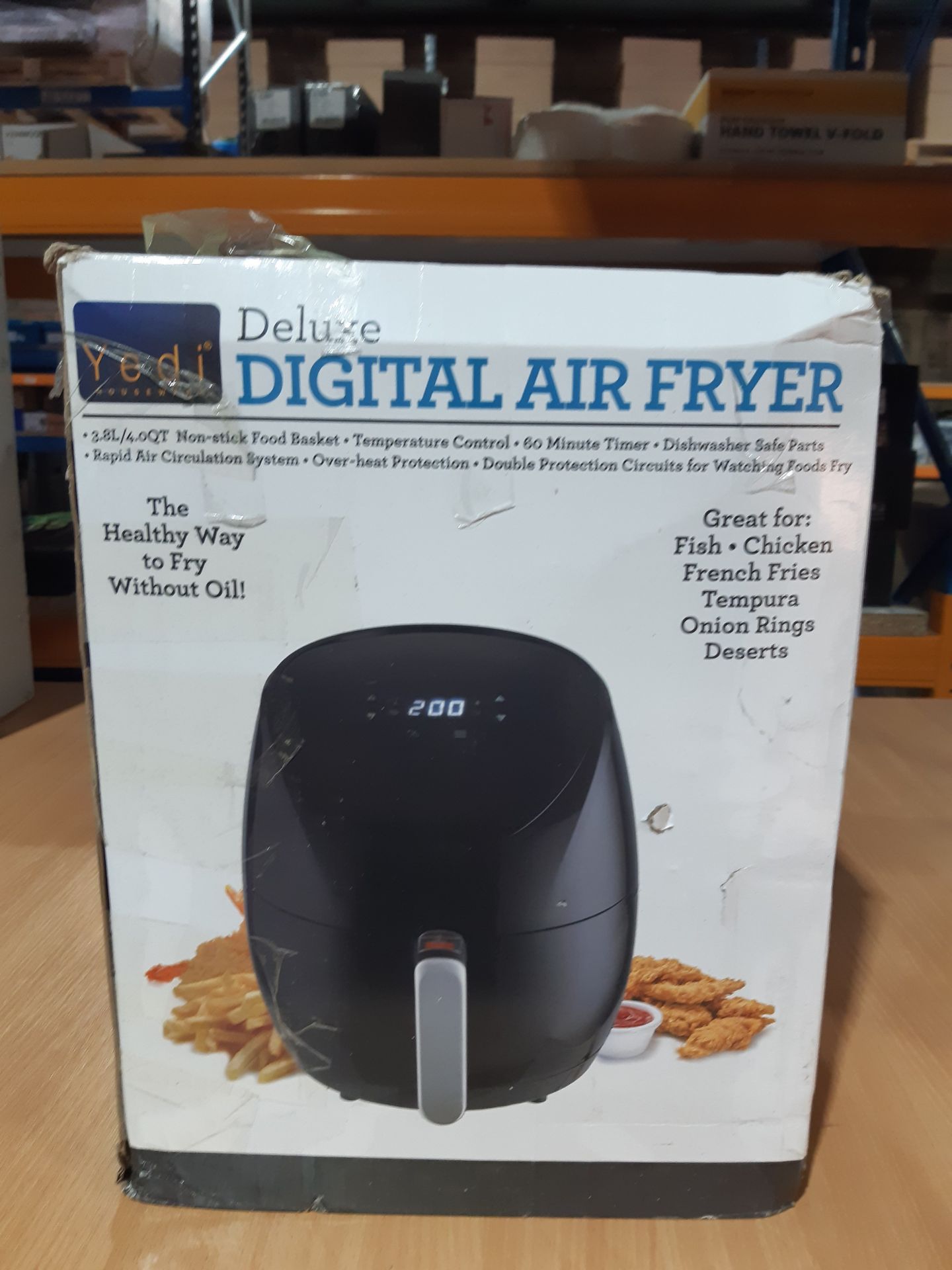 RRP £12.24 YEDI HOUSEWARE Total Package Air Fryer 100 Recipes