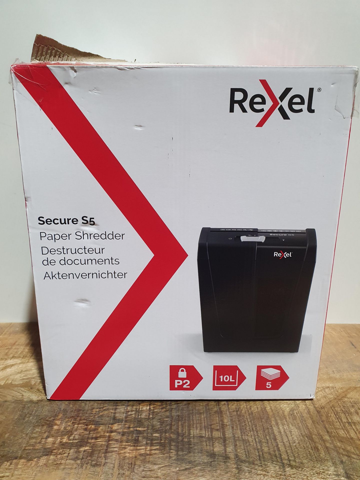REXEL SECURE S5 PAPER SHREDDER RRP £24.99Condition ReportAppraisal Available on Request - All
