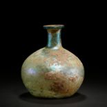 GLASS RELIC VASE, TANG DYNASTY, CHINA