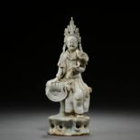 HUTIAN KILN SITTING GUANYIN, SOUTHERN SONG DYNASTY, CHINA